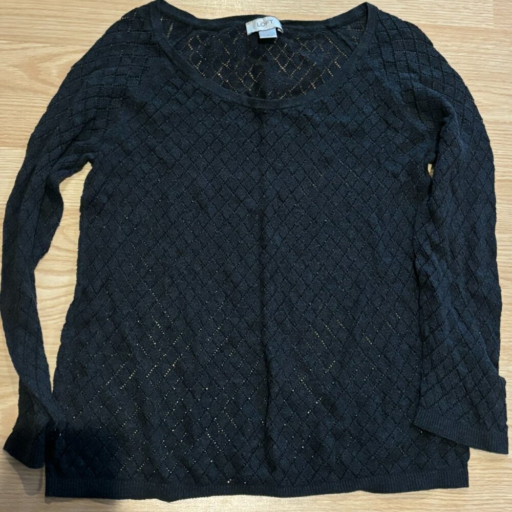 Black Loft Long-sleeve Sweater